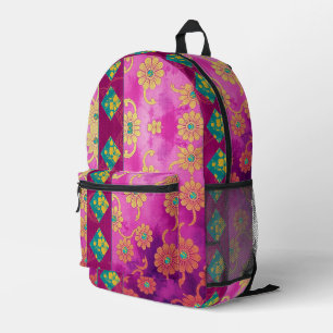 ORIENTAL Lila Rosa Muster - Rucksack