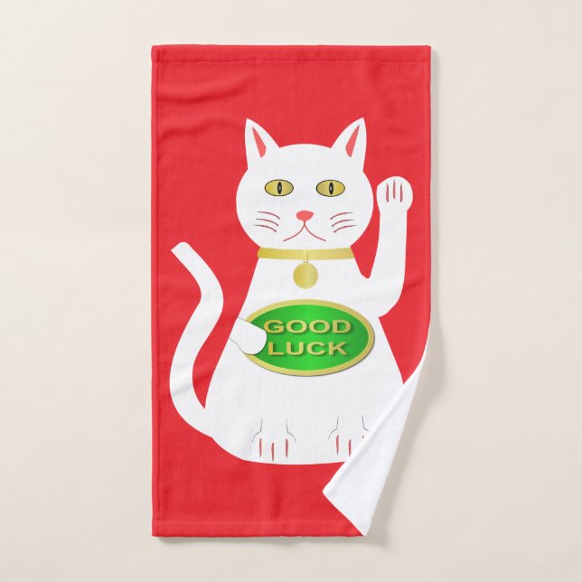 Oriental Lucky Cat Handtuch (Handtuch)