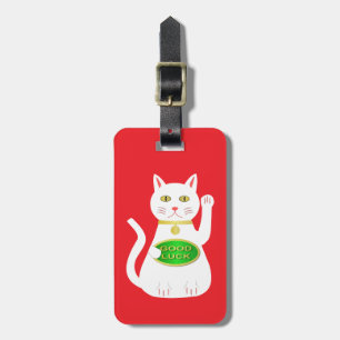 Oriental Lucky Cat Individuelle Name Gepäckanhänger