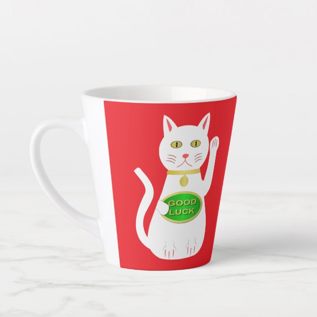 Oriental Lucky Cat Milchtasse (Links)