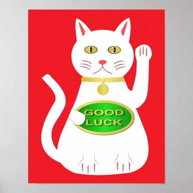 Oriental Lucky Cat Poster (Vorne)