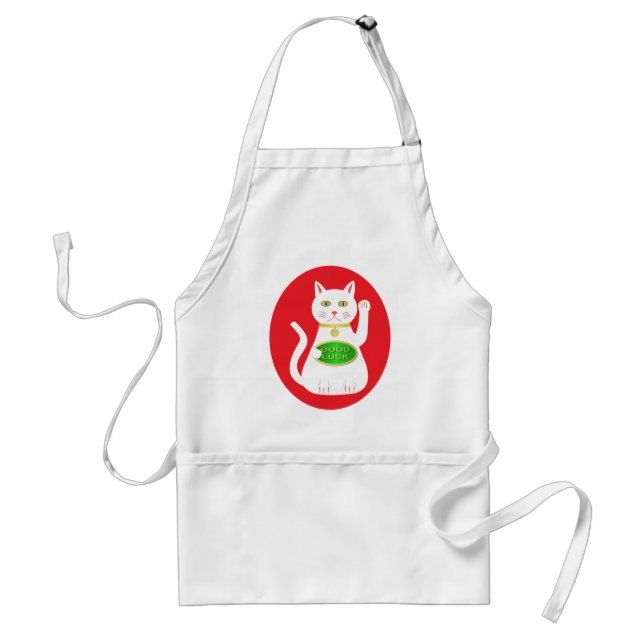 Oriental Lucky Cat Schürze (Vorne)