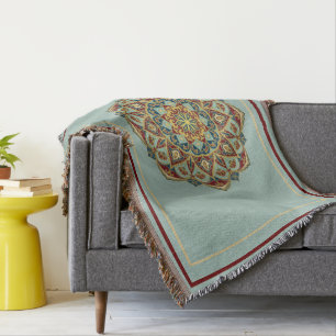 Oriental Mandala - Throw Blanket Decke
