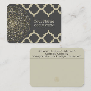 Oriental Mandala - Visitenkarte
