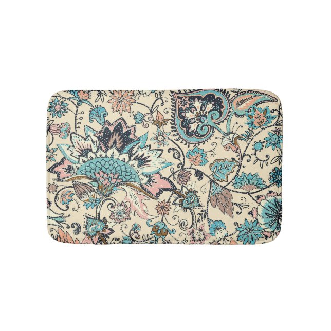 Oriental Paisley: Stilvolle Textil Elegance. Badematte (Vorderseite)