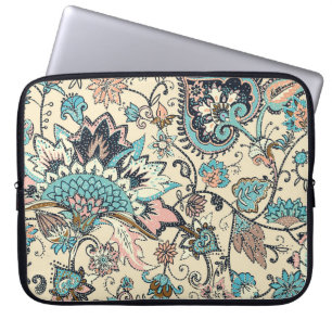 Oriental Paisley: Stilvolle Textil Elegance. Laptopschutzhülle