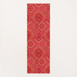 ORIENTAL Red Golden Pattern - Yoga Mat Yogamatte