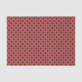 Oriental Red Green Arabic Egypt Geometric Pattern Seidenpapier