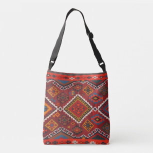 Oriental Red Persian Türkischer Rubel Tragetaschen Mit Langen Trägern