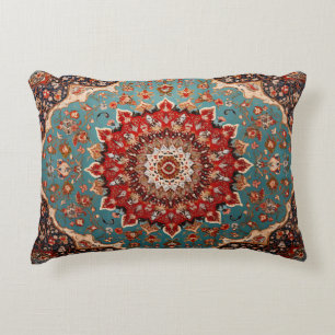 Oriental Retro Persian Muster Red Cream Blue Dekokissen