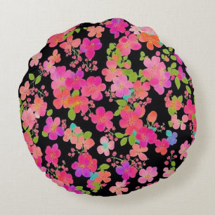 Oriental Royal Blume Pillow Rundes Kissen