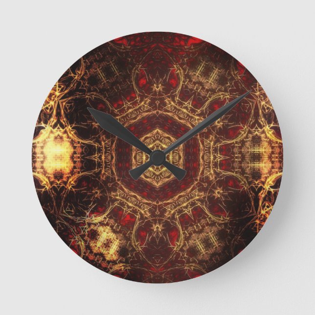Oriental Rug Runde Wanduhr (Vorderseite)
