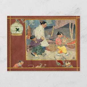Oriental Scrapbook Postkarte