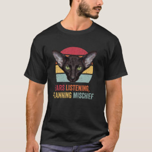 Oriental Shorthair Katze Lustige Retro Katzenbaby T-Shirt