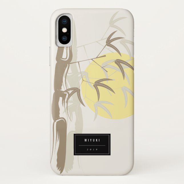 Oriental Sunrise Bamboo Garden Artistic Zen Case (Rückseite)