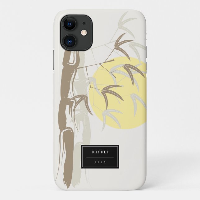Oriental Sunrise Bamboo Garden Artistic Zen Case (Rückseite)
