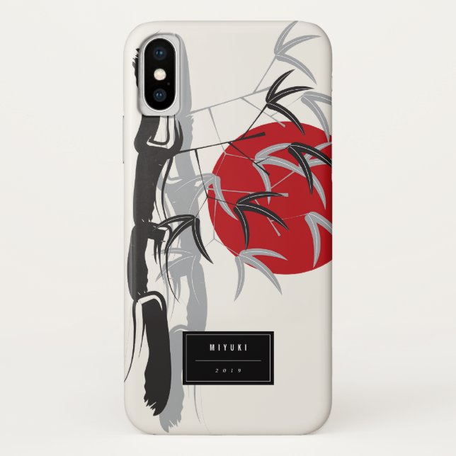 Oriental Sunrise Zen Bamboo Garden Asian Wedding Case-Mate iPhone Hülle (Rückseite)