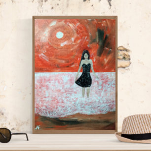 Oriental Sunset Painting by Alfred Fox Leinwanddruck