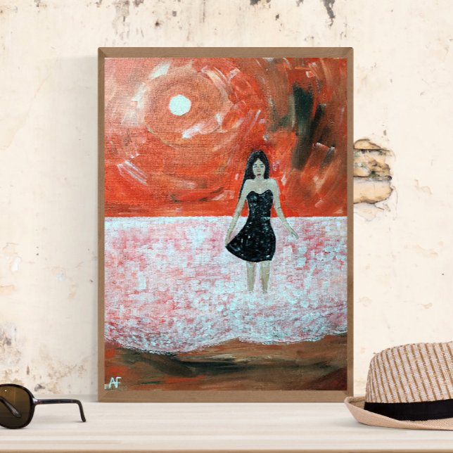 Oriental Sunset Painting by Alfred Fox Leinwanddruck (Not Actual Size)