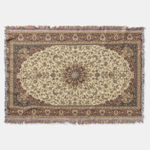 Oriental Türkisch Persian Floral Tepet Rug Decke