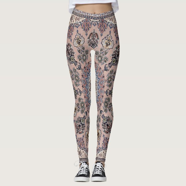 Oriental Türkisch Persian Ruppelteppich Leggings (Vorderseite)