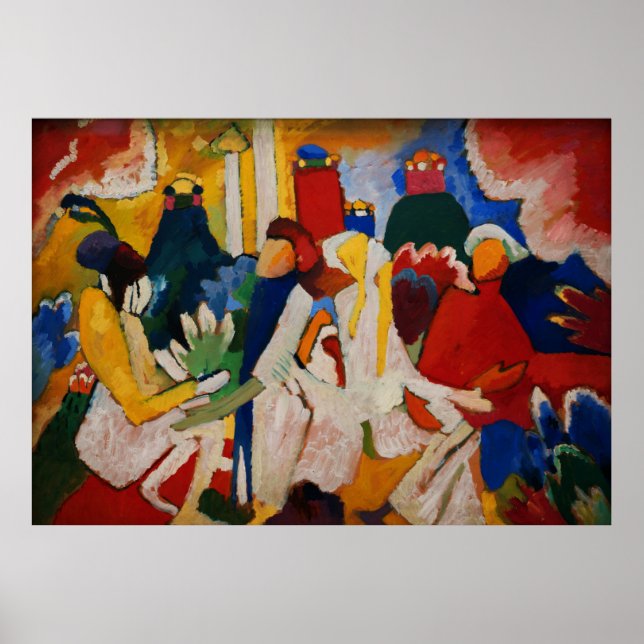 Oriental von Wassily Kandinsky Poster (Vorne)