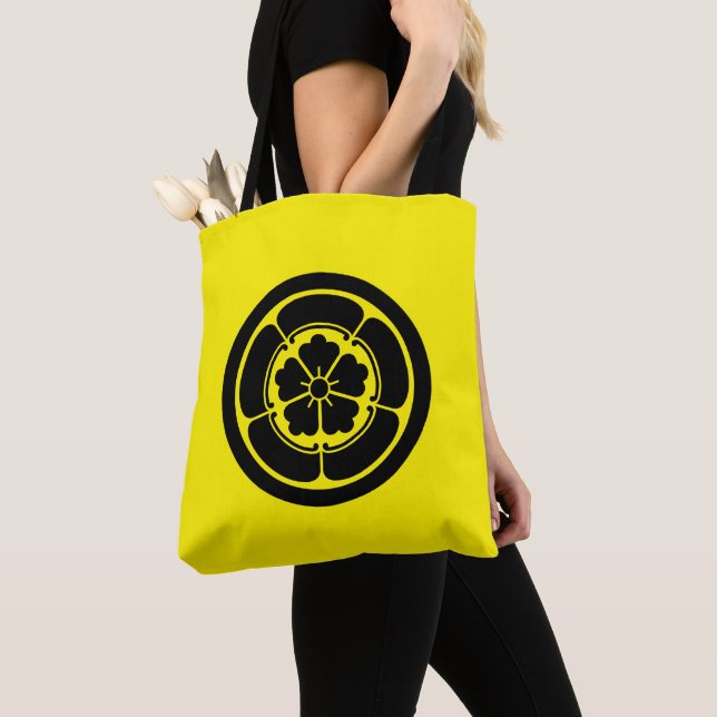 Oriental Yellow Black Oda Japan Mon Vector Art Tasche (Von Nahem)