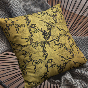 Orientale Blume Golden Floral Kissen