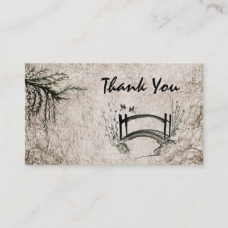 Orientale Brücke Danke Business Card Visitenkarte
