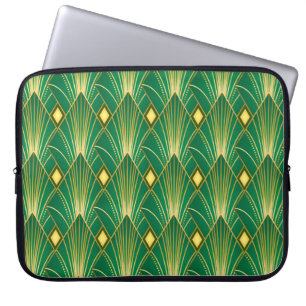 Orientale Eleganz: Art Deco Wallpaper Laptopschutzhülle