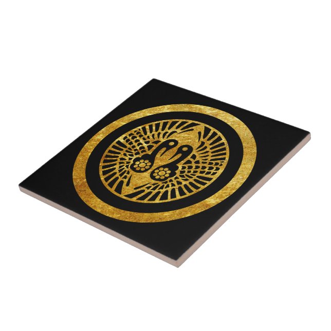 Orientale Imitats Gold Ikko Ikki Japan Mon Vector  Fliese (Seite)