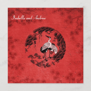 Orientale-Kräne 3 Einladung