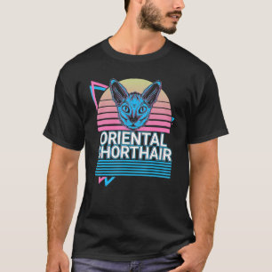Orientale Kurzhaarkatze Retro T-Shirt