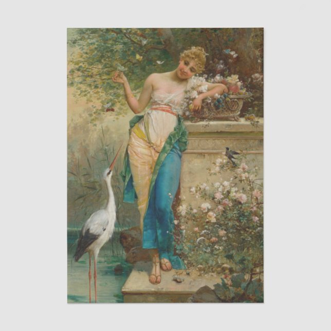 Orientale Schönheit von Hans Zatzka Seidenpapier (Vorderseite)