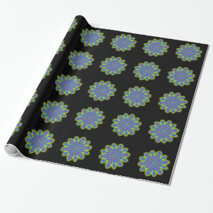 Orientale Snowflake Blume I + Ihr Backg. Ideen Geschenkpapier