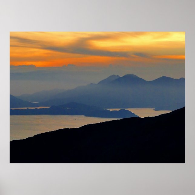 Orientaler Abend Gerahmter Druck Poster (Vorne)