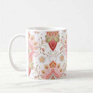 Orientaler Flair: Damask Peacock Paisley Kaffeetasse