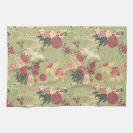 Orientales Silk Painting Muster Geschirrtuch