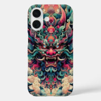 Orientalisch abstrakt Oni-Dämon-Tattoo