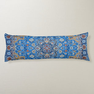 Orientalisch Blau Türkischer Persischer Teppichsch Seitenschläferkissen