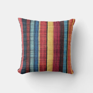 Orientalisch farbige türkische Kilim Streifen Must Kissen