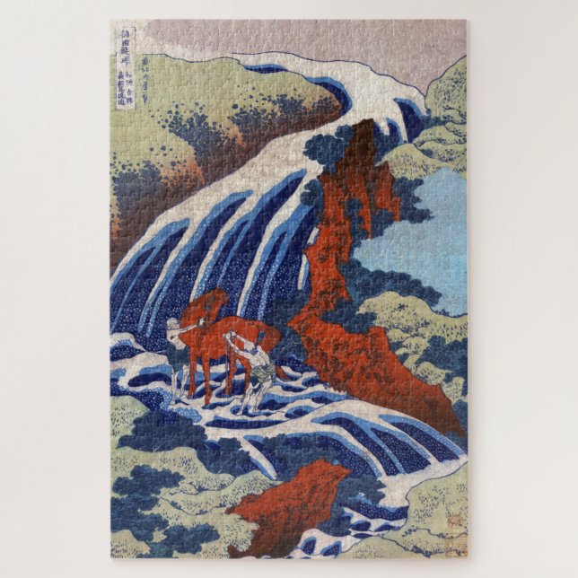 Orientalisch-japanische Ukiyo-e-Szenerie (Vertikal)