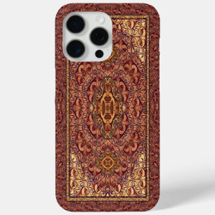 Orientalisch Persisch Rot Gold iPhone 15 Pro Max Hülle