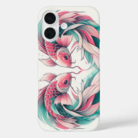 Orientalisch rosa und aquamarine Liebe