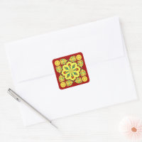 Orientalisch Rot Gelb Osmanisch Türkisches Tulpenm