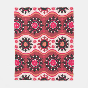 Orientalisch Traditionell: Nahtloses Ornament-Desi Fleecedecke
