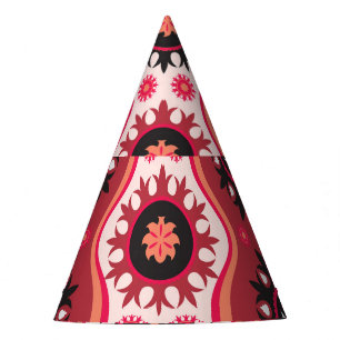 Orientalisch Traditionell: Nahtloses Ornament-Desi Partyhütchen