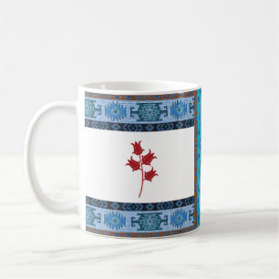 Orientalisch Türkisches Muster Blaue Tasse mit Tul