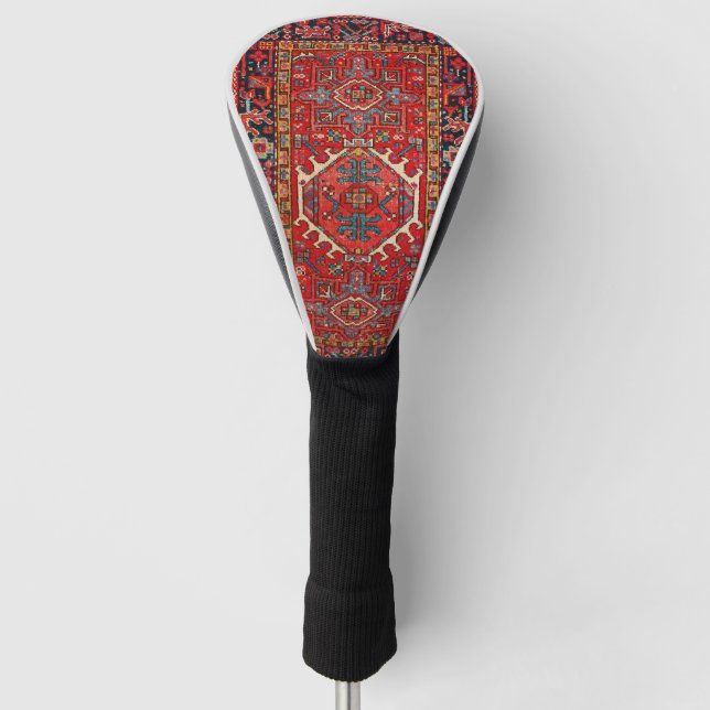 Orientalisch , Türkisches Muster, rot Golf Headcover (Vorderseite)