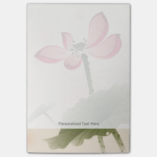 Orientalische Art Lotus Post-it Klebezettel